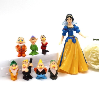 Disney Snow White and the Seven Dwarfs Figures 8pcs/Set Miniatures Kids Fans Gift Toys