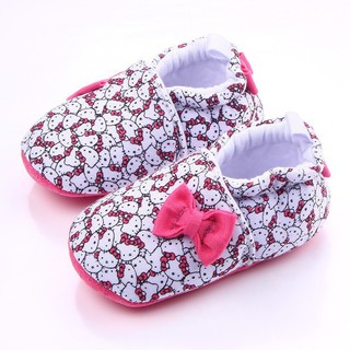 Hello Kitty Shoes Cartoon Figure Cotton Knitted Fabric Shoes (1)