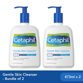 Cetaphil Gentle Skin Cleanser - 473ml - Bundle of 2