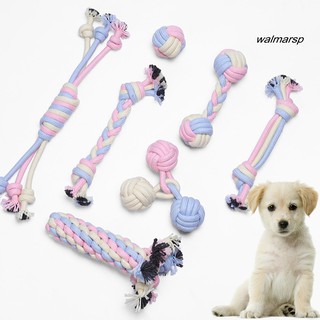 [Wal] Pet Dog Puppy Cotton Rope Bite-resistant Molar Tooth Cleaning Play Chewing Toy