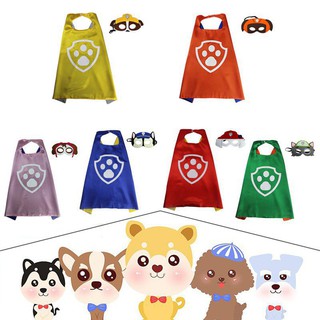 Kids Cosplay Cape And Mask Set Paw Patrol Costume Dog Paw