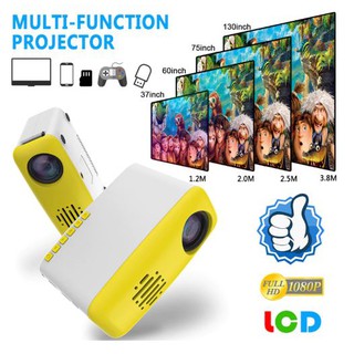 Mini Portable Projector 1080P Home Theater Projector Education Conference Led Projector | Yellow (9)