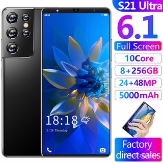 5G Cellphone Sale Galaxy S21 Ultra Original 8GB RAM 256GB ROM 6.1inch Big Screen Android Smartphone