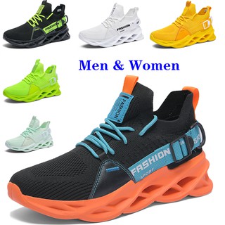 u3wh 【Size 36-46】 Men And Women Sports Shoes Sharp Colors Cool Street Shoes Ultra Lightweight Tennis