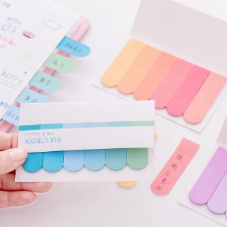 Gradient Color Sticky Notes Self-Adhesive Novelt Mini Memo Pad Bookmark Decorative Stationary