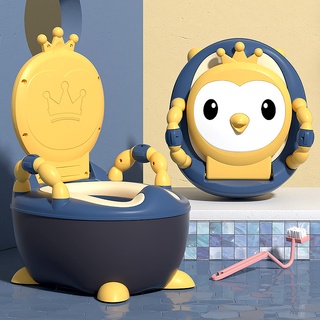Portable Kids Cartoon Baby Toilet Trainer baby Potty Training Seat Cute with Backrest and Anti-slip (9)