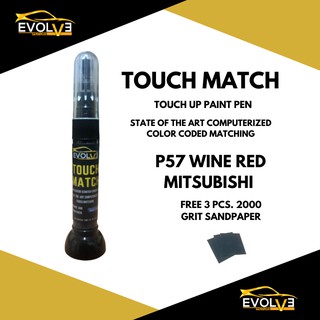 TOUCH MATCH P57 Wine Red Touch Up Paint Pen Scratch Remover Concealer Pen