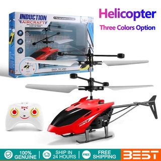 RC Helicopter Infrared Sensor Suspension Induction Aircraft LED Light Remote Control Gyro Drone
