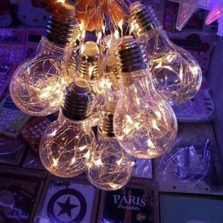 Fairy light bulbs 10bulb.3m bulb shape string fairy light warm color party