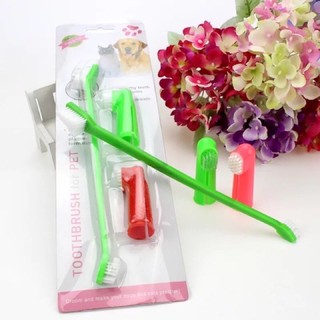 Toothbrush Set for Cats and Dogs Pet Accessories (3)