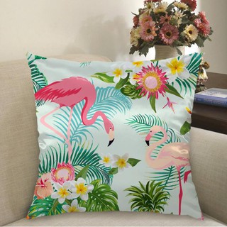 Jeogen MS-07 Tropical Flamingo Sofa Cushion Covers {18x18}