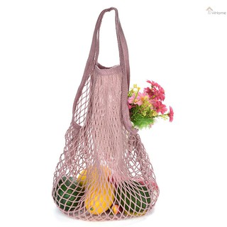 YiHome Mesh Net Bag String Shopping Tote Woven Bag Reusable Fruit Vegetables Storage Handbag (8)
