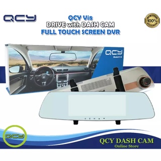 ❆☸✺Qcy Vi8 1080P Dual Lens Auto Car DVR Mirror Dash Cam Recorder Rear View (1)