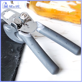 Stainless Manual Can Opener Kitchen Hand Grip Anti Slip Bottle Opener Smooth Edge Kitchen Tool