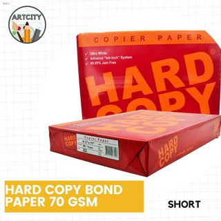 Pinakamabentang✕❅❧Hard Copy Bond Paper Short/Long/A4 - Per ream 500 sheets 70 gsm Sub 20 [ArtCity]