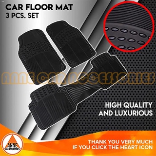 Carpets℗♙♂3 pcs/set Universal Car Floor Matting Rubberized Floor Mat Guard Floor Mats Car Rubber Mat