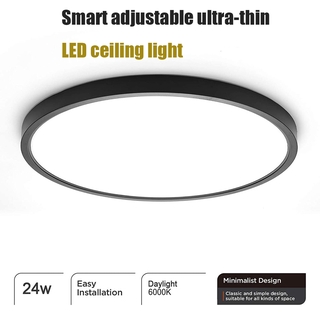 Smart Ultra-thin LED Ceiling Light, 24W Dimmable Ceiling Light, 30cm, 3000K / 4000K / 5000K Dimmable Ceiling Light, for Residential Power Supply (90V-260V), CE, FCC Certification