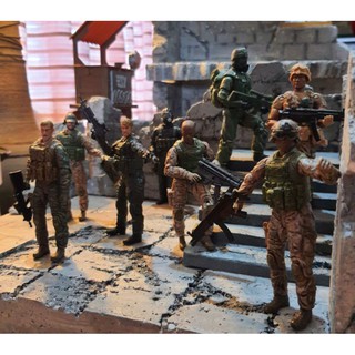 Assorted Action Figures Toy Soldier 3.75 1:18 MU BBI JoyToy GI Joe scale Cake Topper Kids Toddler