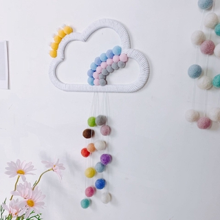 SOME Nordic Style Rainbow Raining Cloud Decoration Baby Room Wall Hanging Kids Children Room Accessories Photo Props