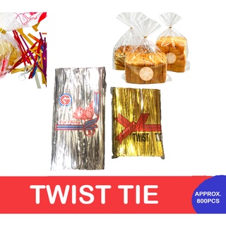 Twist Tie Gold Silver 10cm & 15cm approximately 800pcs