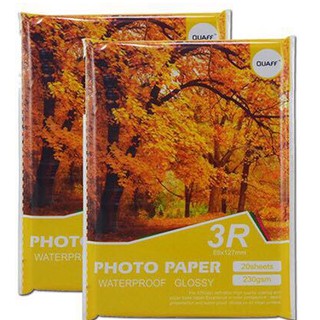 QUAFF 230gsm 3R Glossy Photo Paper / Inkjet Photo Paper (20 sheets / pack)
