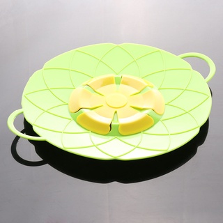 Kitchen Tool Cooling Steam Cover Silicone Anti-Overflow High Temperature Anti-Reflection Pot Cover