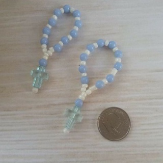 Mini Rosary Blue for Giveaways Baptismal