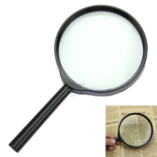 WER 5X 100mm Hand Held Reading Magnifier Magnifying Glass Lens Jewelry Loupe Zoomer