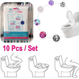 ¤✙❉10Pcs Pocket Safe Disposable Paper Toilet Seat Closestool Cover Pad #Xinzha