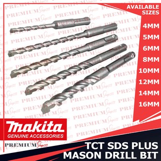 Makita SDS Plus Drill Bit 6mm 8mm 10mm 12mm 14mm 16mm SDS+ Masonry Concrete Drillbit TCT
