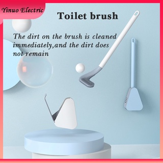 Toilet Brush Long-Handled Soft Bristles Brush Quick Drying Bathroom Accessories Corner Cleaning Tool