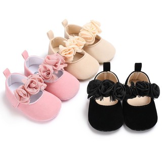 Cute Baby Girls Crib Shoes Pram Soft Sole Prewalker Anti-slip Sneakers
