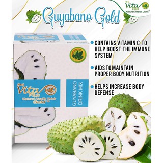 First Vita Plus Guyabano Gold Flavor Natural Health Drink (20 sachets)