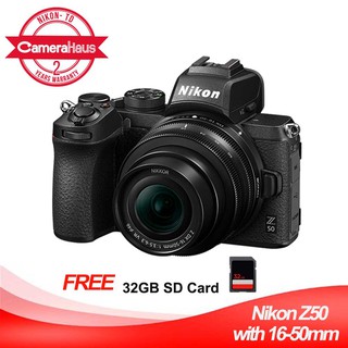 Nikon Z50 Mirrorless Digital Camera with lens 16-50mm Black