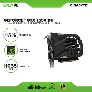 Gigabyte Gtx 1650 D6 OC GV-N1656OC-4GD 4gb 128bit GDdr6 Gaming Videocard, GeForce GTX 1650