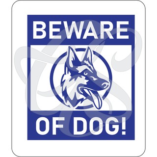 Beware of Dog_German Shepherd Design_Decal Sticker