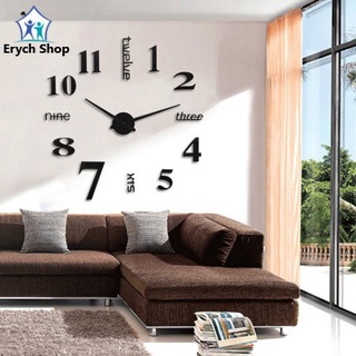 DIY Acrylic Wall Clock Beautiful and Fashionable Simple and Unique Style 3D Numbers