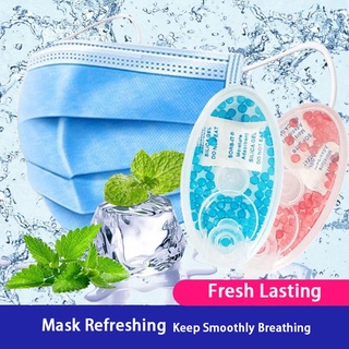 100pcs/Box Breathable Fresh Air Face Mask Burst Beads Deodorant Peppermint Flavor Burst Beads Breathable Beads