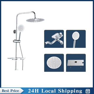 【Ready Stock】 Best Stainless Steel 304 Shower Head Bathroom Shower Faucet Set Shower Set