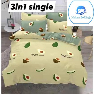 3in1 Single Size Bedsheet Set Us Cotton