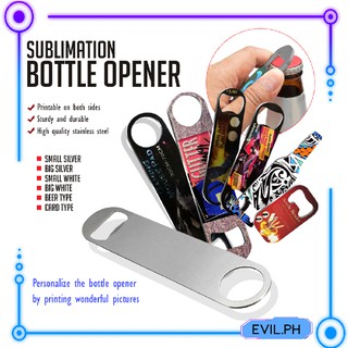 Sublimation Stainless Steel Bottle Opener [Beer // Card Type // Oblong]