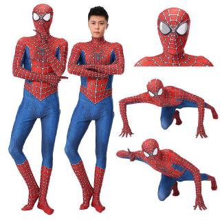 Spiderman Cosplay Adult Kids Costume Zentai Jumpsuit (2)