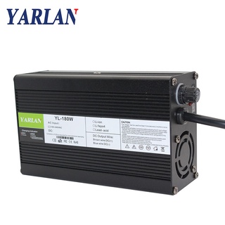 50.4 V Iithium Battery charger 12s 3A 44.4 V lithium ion Scooter Battery Aluminum alloy with Fan