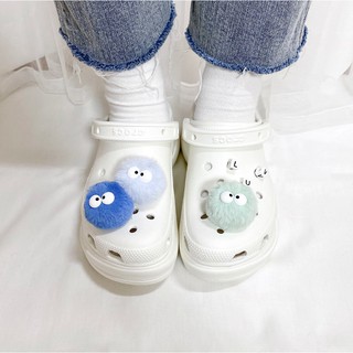 Button Shoes Charm - Pom Pom Cute Jibbitzs Color Collections (1pc) (3)