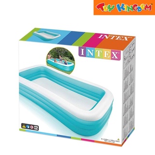 Intex Swim Center Family Pool Inflatable Swimming Pool - Aqua Blue