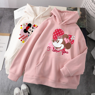 Disney Mickey Minnie Mouse Harajuku Sweatshirt Harajuku Mickey Hoodie Kawaii Fun Jacket