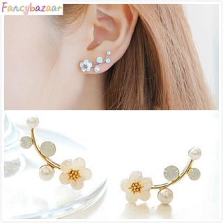 Shell Pearl Pearl Earrings Korea Simple Earrings Earrings F