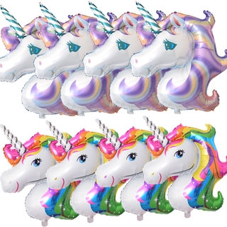 14inch Unicorn Foil Balloons Happy Birthday Party Decorations Baby Shower Supplies