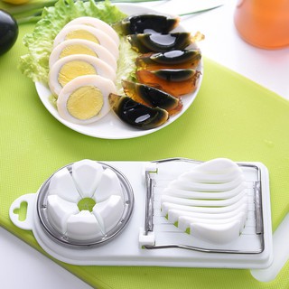 2 in 1 Stainless Steel Hard Boiled Egg Slicers Kitchenaid Safe Cutter Kitchen Tool for Egg Salad