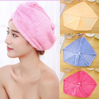 Microfiber Hair Towel Wrap Turban Drying Hair Head Cap Twist Dry Shower Cap Super Absorbent (Random)